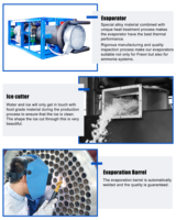 Compresseur de machine à glaçons en tube de haute performance pour la marque SUS304, haute productivité, économie d'énergie, 3 tonnes/jour, usage commercial