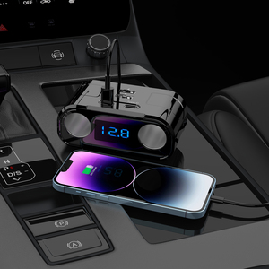 3 puertos <span class=keywords><strong>USB</strong></span> C PD cargador de coche rápido con 2 adaptador de encendedor de cigarrillos divisor de enchufe para coche EV - Product Image 4