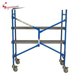 Fabrika kaynagi Q235 galvanizli celik H cerceve iskele platformu katlanabilir yuruyen merdivenler iskele - Product Image 3