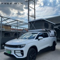 Mini-caravane hybride directement de l'usine pour le camping tout-terrain, petite maison pliante, camion-camping-car