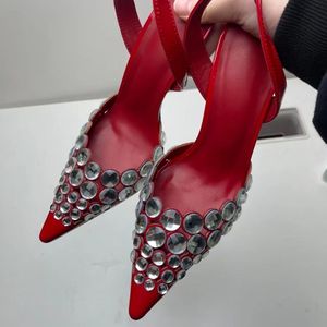 Sandalias Elegantes Big Pointed Toe Fashion <b>Shoes</b> New Heels for Ladies - Product Image 6