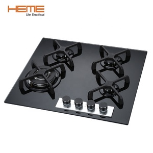 24 pouces 4 brûleurs table de cuisson à gaz encastrée appareil de <span class=keywords><strong>cuisine</strong></span> électronique pour GPL naturel certifié CE en verre trempé - Product Image 2