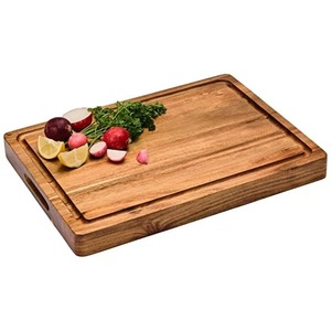 Acacia <b>Wood</b> Cutting Board 38x25.5x2.5 Cm Rectangle Kitchen Chopping <b>Block</b> For Fruits Vegetables Bread Serving - Product Image 5