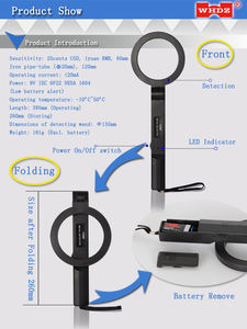Fabrika doğrudan satış yüksek hassasiyet el tipi <span class=keywords><strong>Metal</strong></span> dedektörü <span class=keywords><strong>TS80</strong></span> - Product Image 5
