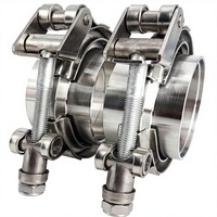 Nouveau kit de colliers de serrage V-Band 3 pouces mâle-femelle à déconnexion rapide pour échappement, collecteur turbo, intercooler, silencieux