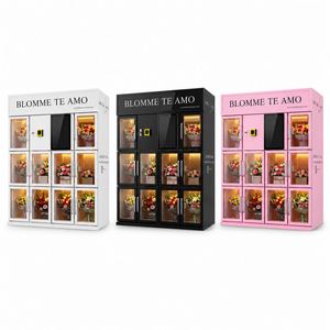 Distributeur automatique de fleurs, système de refroidissement intelligent personnalisé, 24 heures sur 24, équipement de vente au détail pour fleuriste - Product Image 2