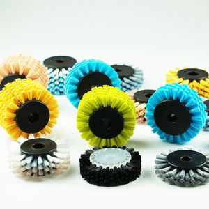 Brosse à roue en poils de sanglier durs, brosse rotative en nylon pour l'ébavurage et le polissage - Product Image 6