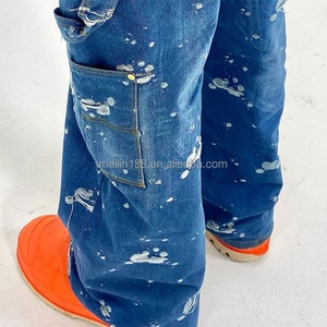 Conjunto de Mezclilla de Alta Calidad para Ropa Urbana, Fabricante Personalizado, Conjunto de Chaqueta y Pantalones de Mezclilla Unisex, Conjuntos de Jeans Azules para Hombre - Product Image 3