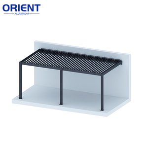 Pérgola bioclimática de aluminio de diseño moderno con pérgola Gazebo para exteriores Pérgola adjunta de <span class=keywords><strong>pared</strong></span> innovadora Estilo contemporáneo - Product Image 6