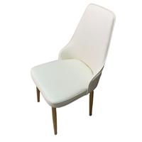 Offre Spéciale moderne luxe nordique maison cuisine Restaurant café blanc Silla tulipe coussin en cuir chaises de salle à manger