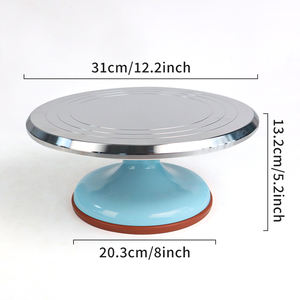 Outils de cuisson pour pâtisserie en gros, support rotatif pour gâteaux et desserts, plateau tournant de 12 pouces en alliage d'aluminium - Product Image 4