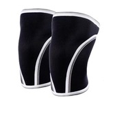 Vente en gros de genouillères en néoprène de sport avec logo personnalisé de 7mm pour hommes Matériau en nylon et coton de type souple pour la protection