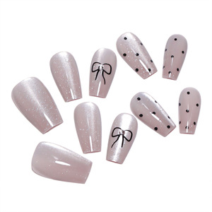 <span class=keywords><strong>Uñas</strong></span> Postizas con <span class=keywords><strong>Relieve</strong></span> <span class=keywords><strong>3D</strong></span> Estilo Francés, Diseño de Mariposa Roja, Sexy, Dulce y Moderno, Estampado de Leopardo, Parches de <span class=keywords><strong>Uñas</strong></span> para Manicura - Product Image 3