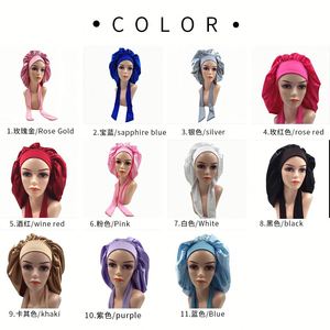 Free Shipping <b>Hair</b> Satin 2021 Custom <b>Bonnets</b> and Silk Wraps - Product Image 6