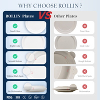 Mayoristas de cerámica Platos de cena de hotel baratos Platos de cena de restaurante Placas de logotipo personalizado Otros suministros de hotel y restaurante