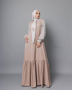 Vestido tradicional musulmán Abaya de seda <span class=keywords><strong>Medina</strong></span> con Hijab Match Servicio OEM Abaya personalizado Abaya de seda - Product Image 4