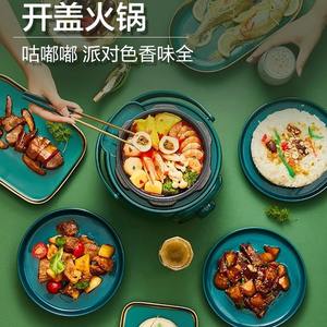 หม้อหุงข้าวไฟฟ้าซูปอร์ 1.8 ลิตร แบบพกพาขนาดเล็ก ใช้งานง่ายเพียงสัมผัสเดียว สำหรับ 1-2 คน พร้อมหม้อเซรามิกอเนกประสงค์ - Product Image 2