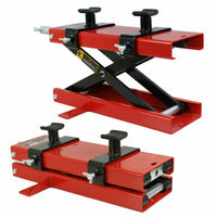 Table élévatrice à ciseaux double réglable pour moto, capacité 500 kg