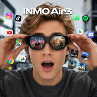 Lunettes intelligentes AR tout-en-un sans fil avec caméra et écran 1080P, assistant IA multi-écrans pour les entreprises et la collaboration à distance