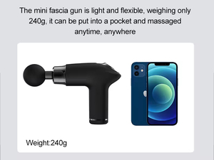 Nuevo Diseño de Mini Masajeador Corporal de Bajo Sonido con Pantalla LCD, Pistola de Masaje Muscular con Vibración, Pistola de Masaje Fascial - Product Image 2