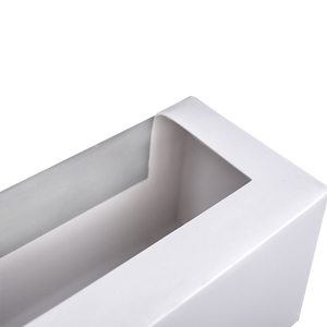 Boîte à gâteaux pâtisserie en carton blanc de qualité alimentaire, Logo personnalisé OEM, cadeau d'anniversaire avec fenêtre transparente - Product Image 2