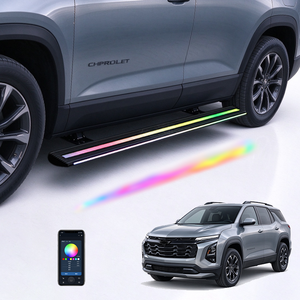 WEIJIA Black Aluminum Alloy Electric Running <b>Boards</b> with <b>LED</b> <b>Light</b> SUV Car Modification OEM ODM for 22-25 Chevrolet Equinox D2UC - Product Image 1