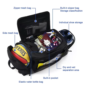 Sac de voyage avec compartiment à chaussures, sac de sport imperméable pour <span class=keywords><strong>week</strong></span>-<span class=keywords><strong>end</strong></span>, logo personnalisable pour hommes et femmes - Product Image 2