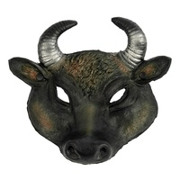 Masque de tête de buffle réaliste en mousse PU 3D pour Halloween, Pâques, carnaval, fête