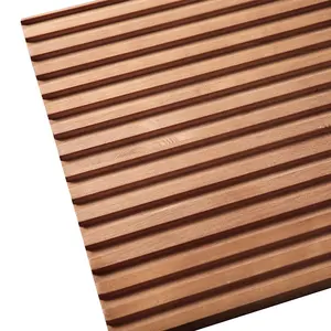 White Oak Plastic WPC Decking Bamboo Sheet Wooden Planks for Ceiling Design Outdoor Patio
