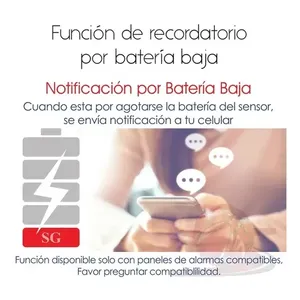 Sensor de movimiento Sensor de seguridad con alarma anti-falsa Indicador de batería baja Sistema de seguridad para el hogar - Product Image 6