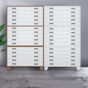 Armoire à plans et cartes en acier, armoire à plans horizontale en métal, armoire à plans plats format A0 A1, armoire de <span class=keywords><strong>rangement</strong></span> pour dessins et <span class=keywords><strong>papier</strong></span> artistique, assemblée - Product Image 3