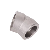 HENGYANG Factory Direct Haute Pression 2000 #   3000 #   6000 #   9000 #   Coude de soudure à douille en acier inoxydable à 45 degrés, norme ASTM/ASME