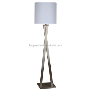 Lámpara de Pie Metálica con Forma de Cruz para Sala de Estar, con Pantalla Colgante Tipo Tambor y 3 Temperaturas de Color - Product Image 3