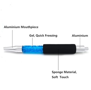 Embout buccal en plastique laqué écologique, type droit, portable, pour chicha, tuyau d'ice, arc-en-ciel, pour accessoires (Noir Bleu) - Product Image 4