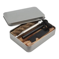 Kit de survie Bushcraft pour allumer le feu avec bois gras, soufflet de poche de camping, tige de ferrocérium, mèche de jute et allumeur