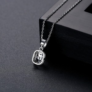 Conjunto <span class=keywords><strong>de</strong></span> collar <span class=keywords><strong>de</strong></span> aleación <span class=keywords><strong>de</strong></span> moda para mujer, pendientes pequeños, colgante para bodas, compromisos con circón, regalo bonito para <span class=keywords><strong>niña</strong></span> - Product Image 5
