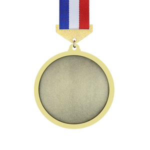 Circular Gold Silver Bronze Blank Medals with <b>Ribbon</b> for Sports Awards - Product Image 4