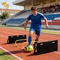 Planche de rebond pliable et portable pour l'entraînement sportif de football, en PE, haute résistance aux chocs, durable et avec service de découpe