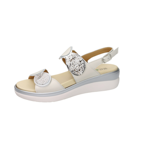 Sandalias de Plataforma Blancas de Cuero para Mujer, Zapatos Cómodos de Verano a la Moda - Product Image 2