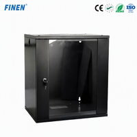 FINEN W4X 4U-12U 19-Zoll SPCC Stahl-Servergehäuse Wandmontiertes Rechenzentrum-Rack CE ISO RoHS Zertifiziert Großhandel-Bereit