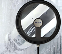 Disque rotatif optique transparent scellé en aluminium anodisé dur avec anneau extérieur pour port d'observation de machine de fraisage CNC Stdier