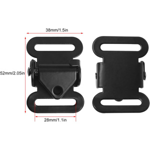 Sangle en métal noir mat robuste et résistante, ceinture tactique de luxe avec boucle de sécurité et ajustement rapide antidérapant - Product Image 2
