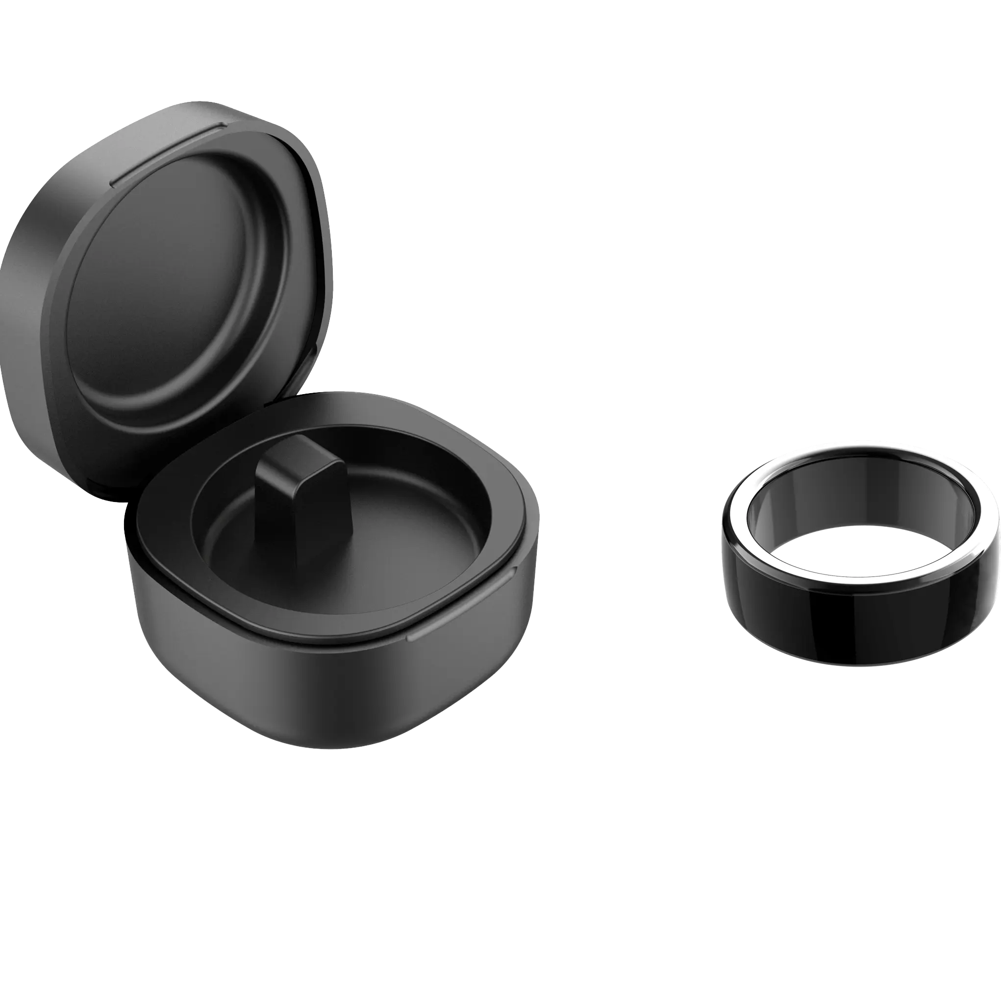 Reflektierende Mode Keramik Smart ring IPX8 wasserdichten Health Tracker Smart Ring mit Ladebox