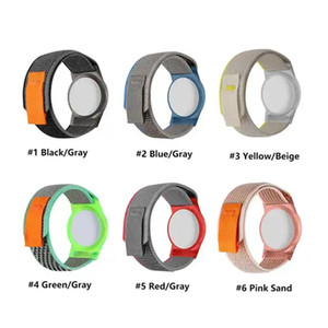 Dernière bande de bracelet de poignet anti-perte bande de nylon pour bracelet AirTag bracelet de <span class=keywords><strong>montre</strong></span> pour support <span class=keywords><strong>Apple</strong></span> AirTag - Product Image 2