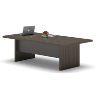 Table de réunion de bureau moderne en panneaux de bois personnalisable pour salles de conférence, hôtels et écoles