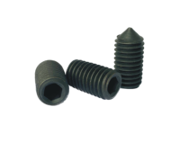 Vis de réglage sans tête à six pans creux DIN914 avec pointe conique noir Grade 12.9/Machine à pointe de vis sans tête de positionnement
