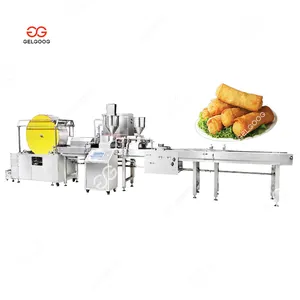 自動LumpiangKesoメーカー冷凍スクエアケーキ野菜春巻き機械