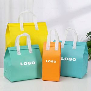 Oem/Odm Eco Friendly Grocery Non Woven Takeaway Keep Warm Portable Luxury Insulated Shopping Bag Custom Logo - Product Image 1