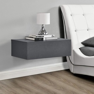 Comodino Flottante con Ripiani Apribili in Legno di Noce Massiccio, Stile Mid-century - Product Image 6