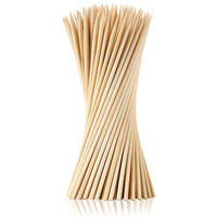 Brochettes alimentaires jetables en bambou 15 cm (6 pouces) 20 cm (7,87 pouces) – Bâtonnets à cocktail et à fruits en bambou naturel – Vente en gros pour traiteur et événements
